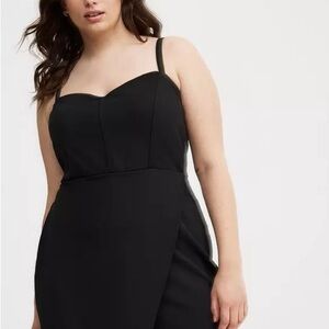 NWOT Sweetheart-Neck Wrap-Front Romper